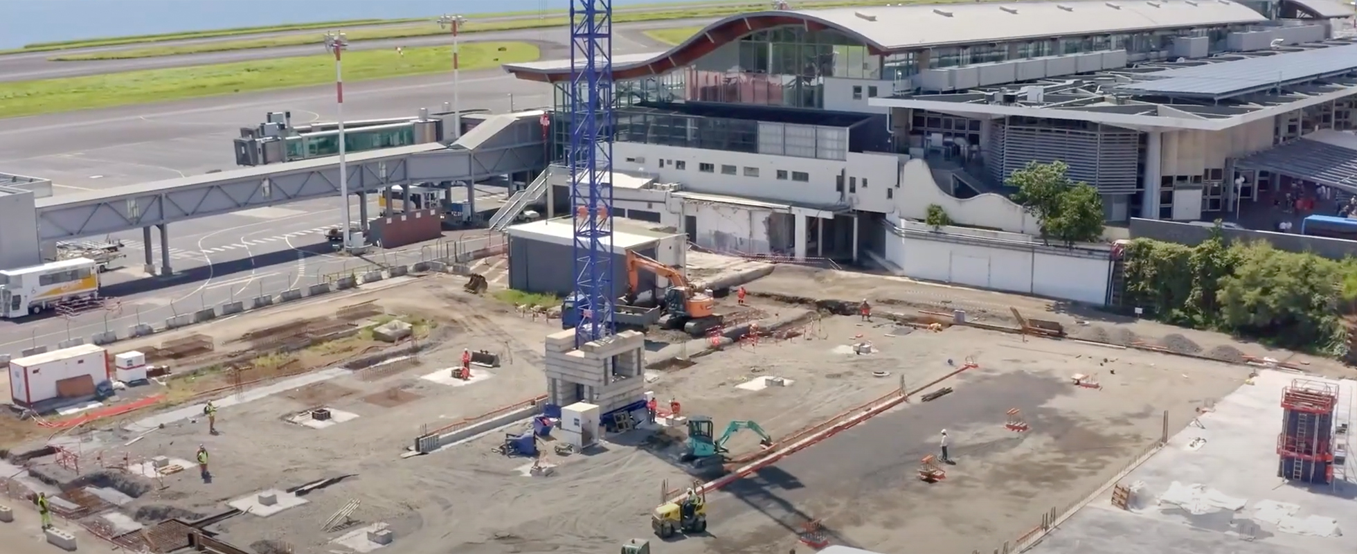 Nouveau Nautilus Evo sur le chantier de l'aéroport Roland Garros