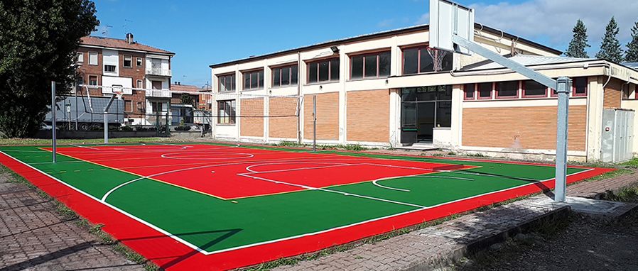 Gripper für Basketball und Futsal in einer Schule