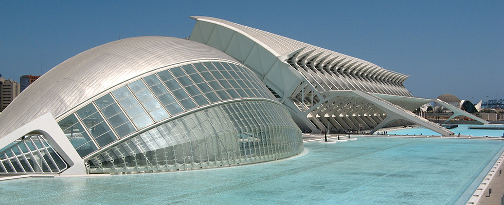 Cité des arts et de la science, Valence, Espagne, ventilation des fondations