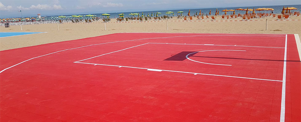 Gripper in Lignano Sabbiadoro for  3vs3 basketball courts 