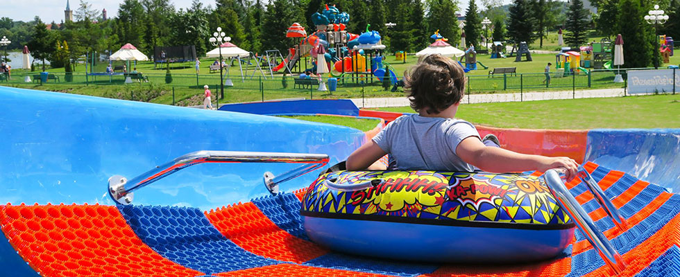 Pistas de tubing en el Hotel Golebiewski, Polonia