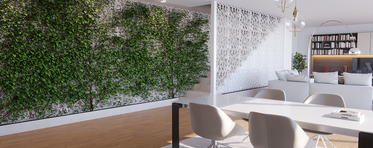 Griglia ad alta resistenza per pareti verdi interne