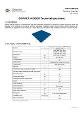 Gripper Indoor Technical sheet