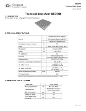 Geoski Technical sheet