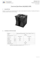 Aquabox Technical sheet
