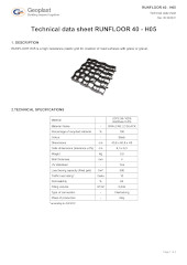 Runfloor Technical sheet
