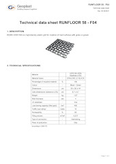Runfloor Technical sheet