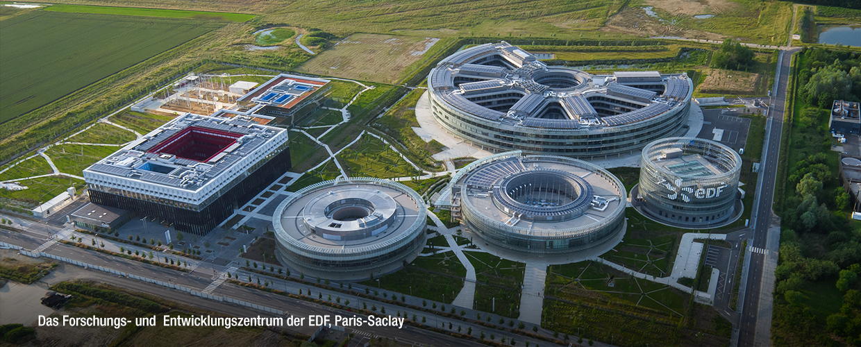 Das Forschungs- und Entwicklungszentrum der EDF, Paris-Saclay