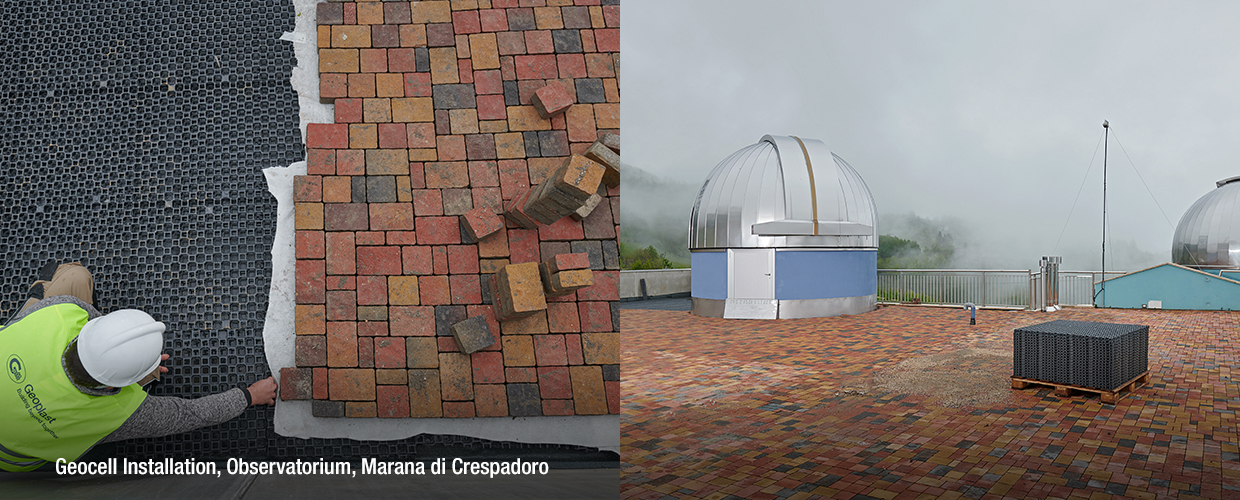 Geocell Installation, Observatorium, Marana di Crespadoro