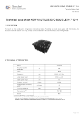 New Nautilus Evo Technical sheet