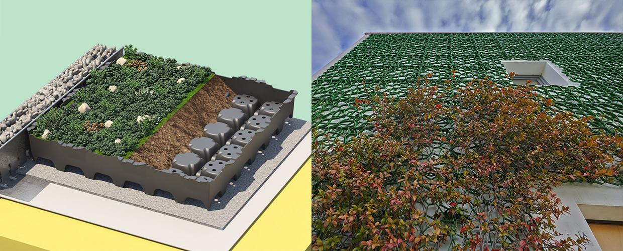 Geoplast green roofs and walls