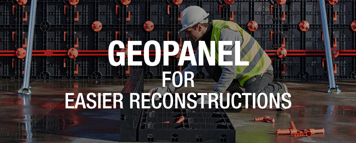 Geopanel: the go-to formwork for challenging reconstructions