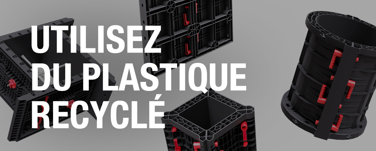 1 Utilisez du plastique recyclé