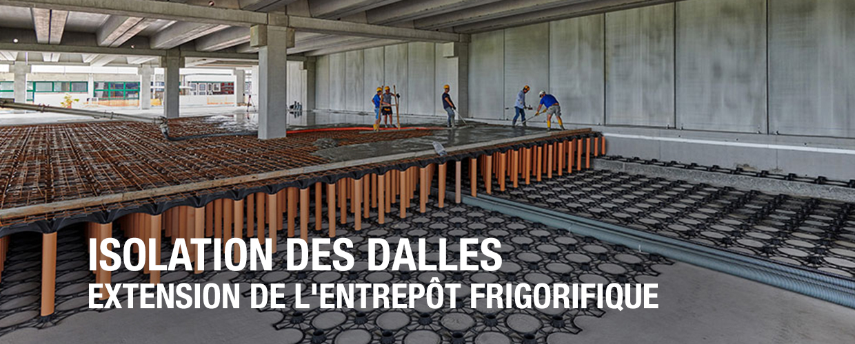 4 Isolation des dalles - Extension de l'entrepôt frigorifique, Padoue, Italie