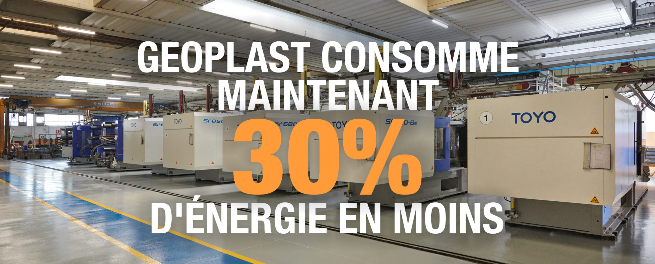 La fabrication de Geoplast réduit les besoins énergétiques de 30 % grâce à des machines entièrement électriques