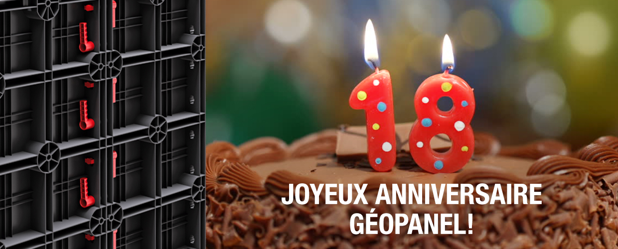 Joyeux 18ème anniversaire Geopanel!