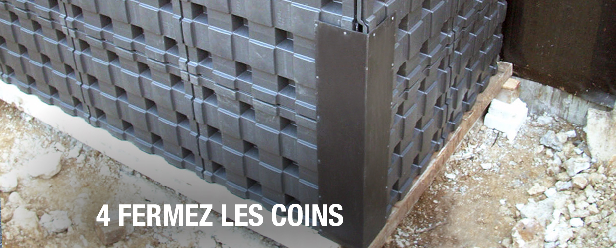 4 Fermez les coins