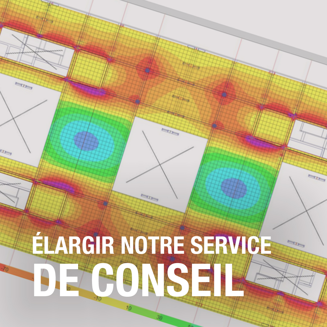 1 Nous élargirons notre activité des services de conseils