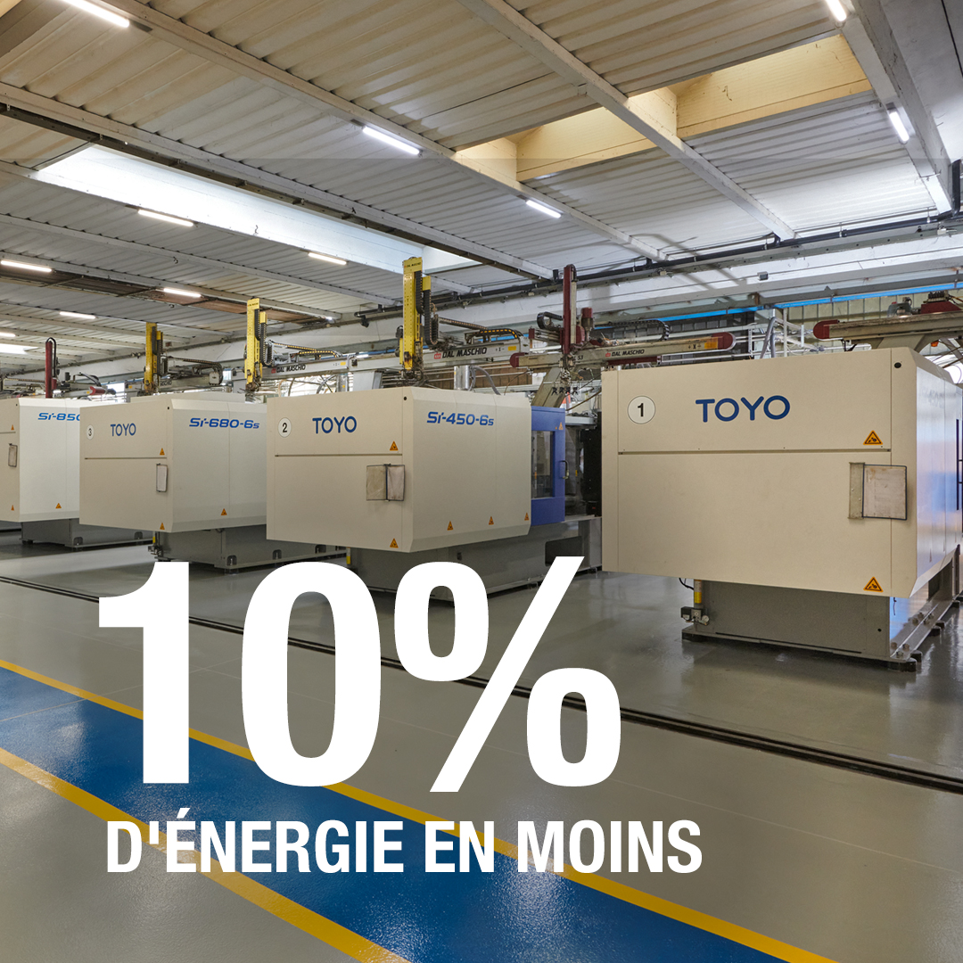 4 Réduire la consommation d'énergie pendant la production de 10 % de la réduction supplémentaire