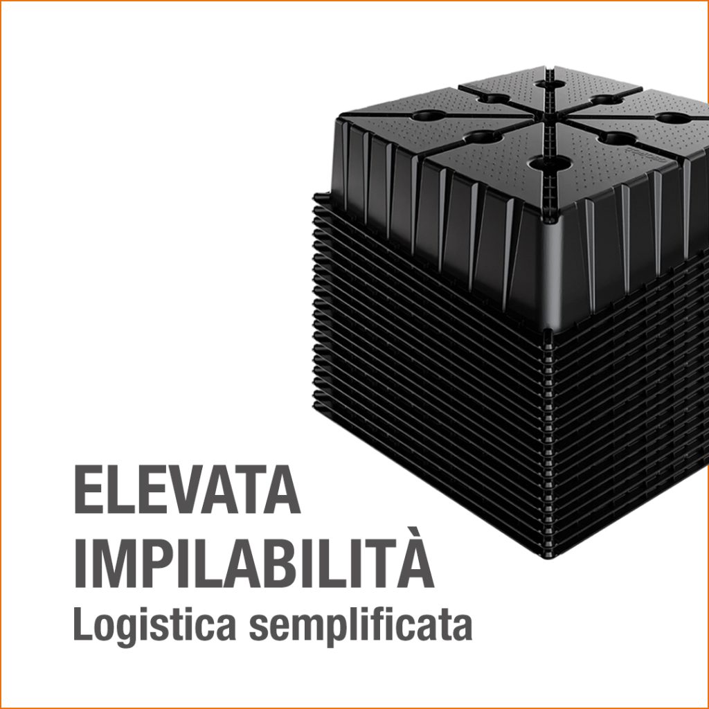 Elevata impilabilità - Logistica semplificata