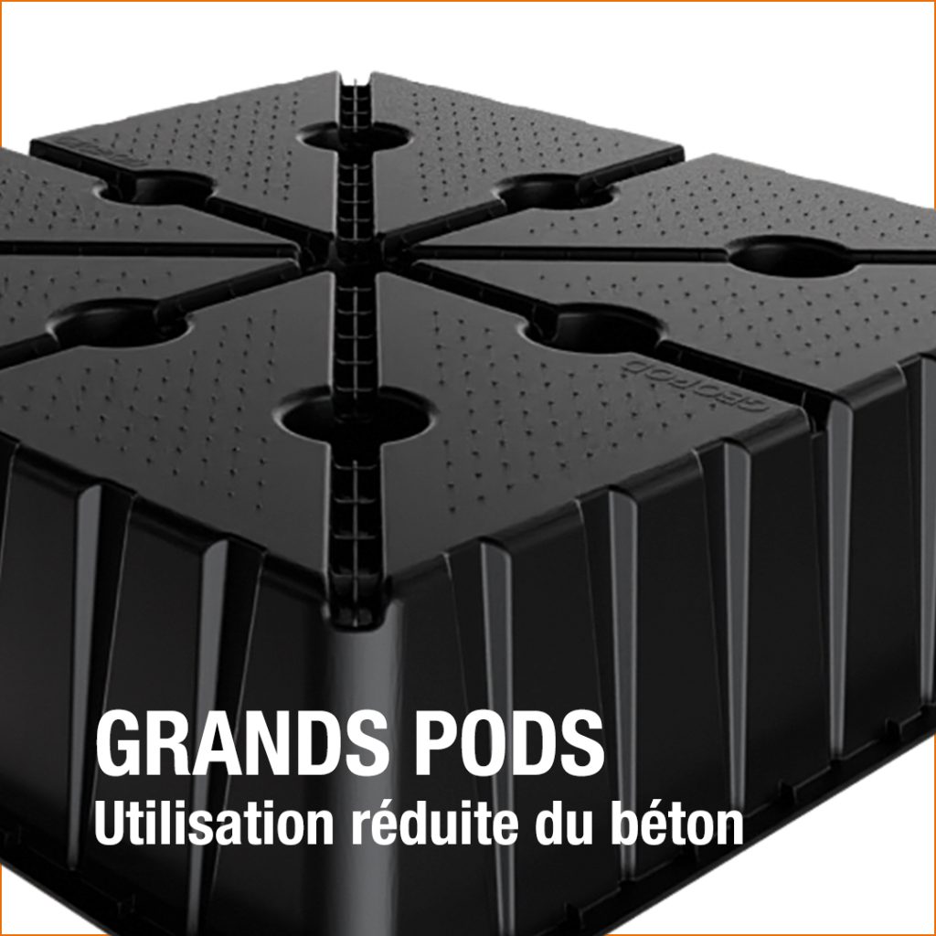 Grands pods - Utilisation réduite du béton