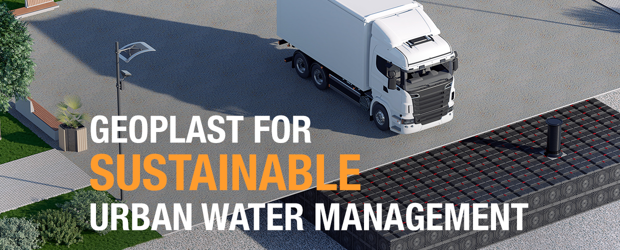 Geoplast for sustainable urban water management