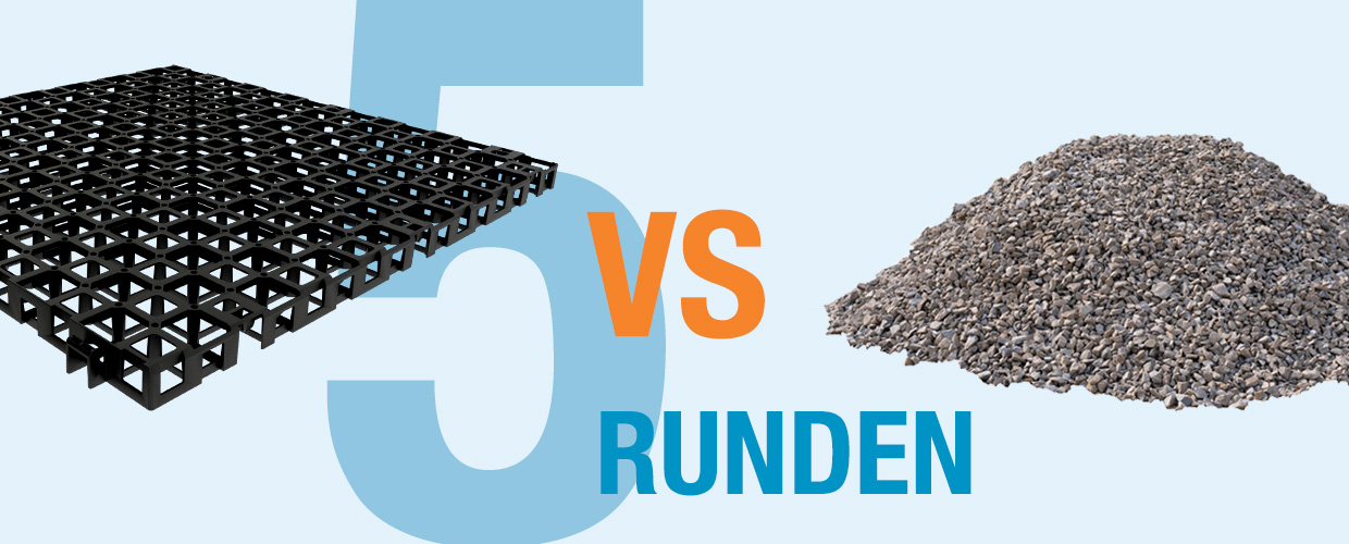 5 Hauptvorteile von Geocell gegenüber Kies