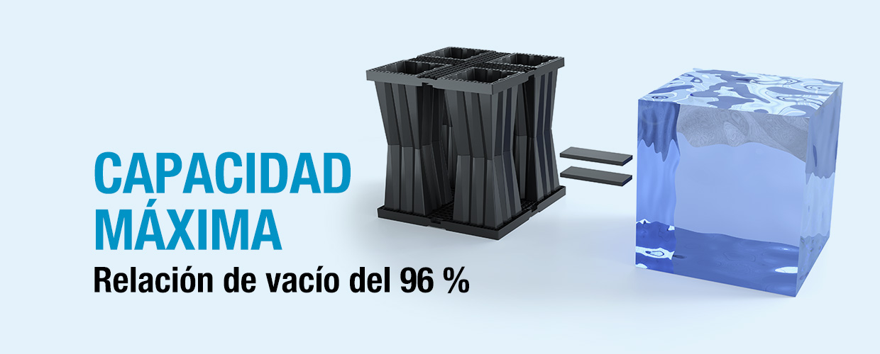 Relación de vacío del 96 %