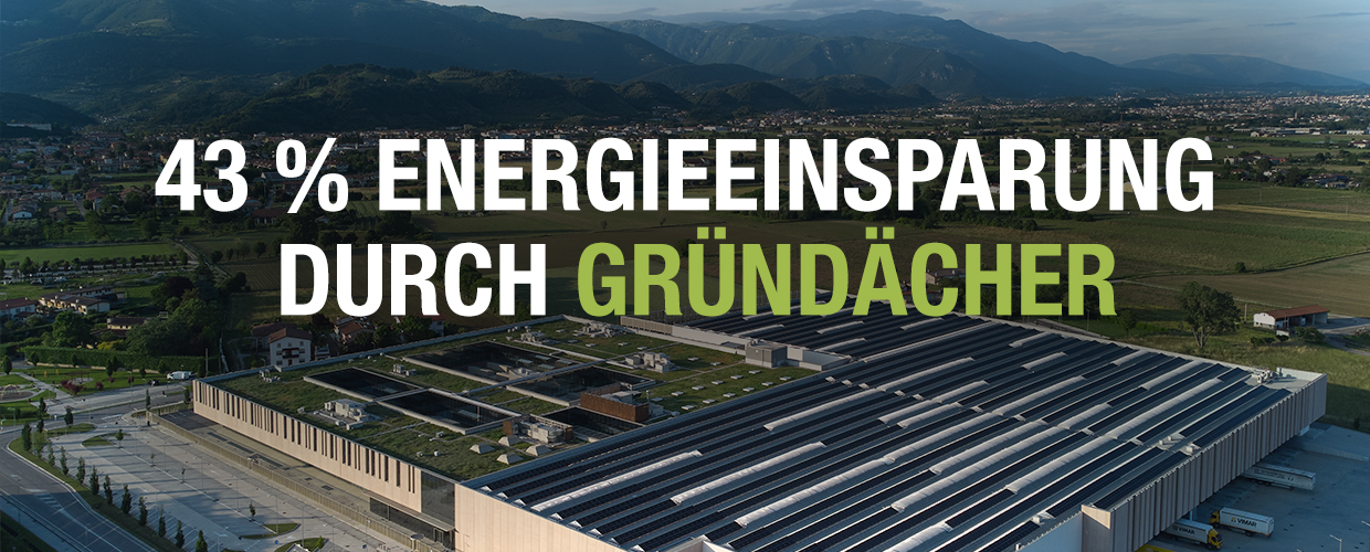 Von Kindergärten bis zu Fabriken – 43 % Energieeinsparung durch Gründächer