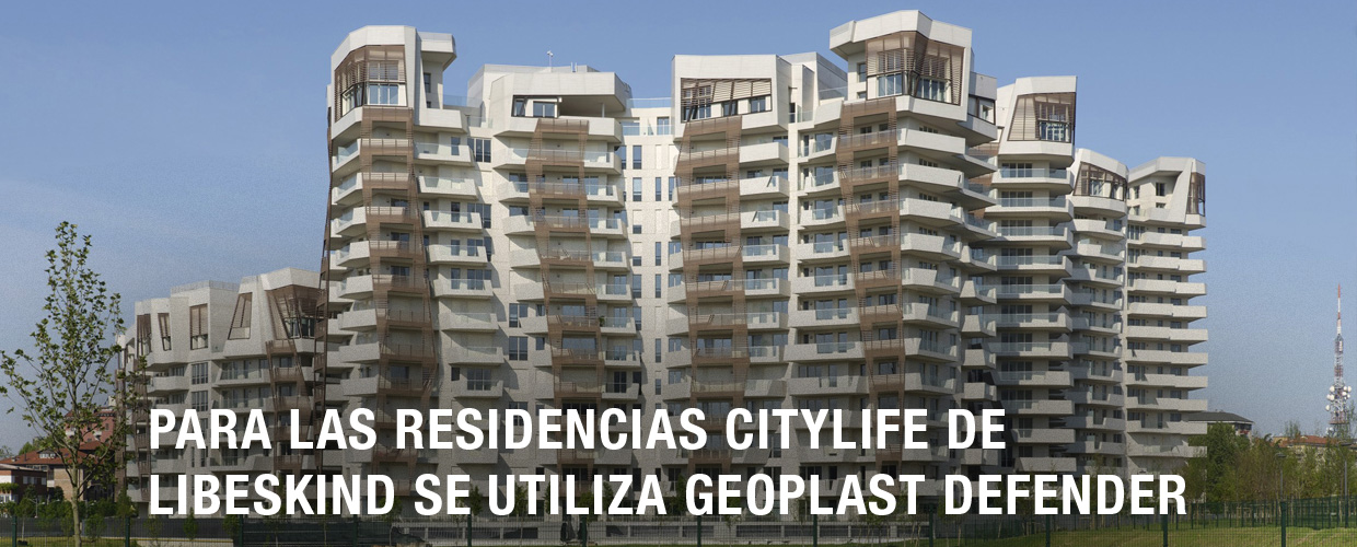 Para las Residencias CityLife de Libeskind se utiliza Geoplast Defender