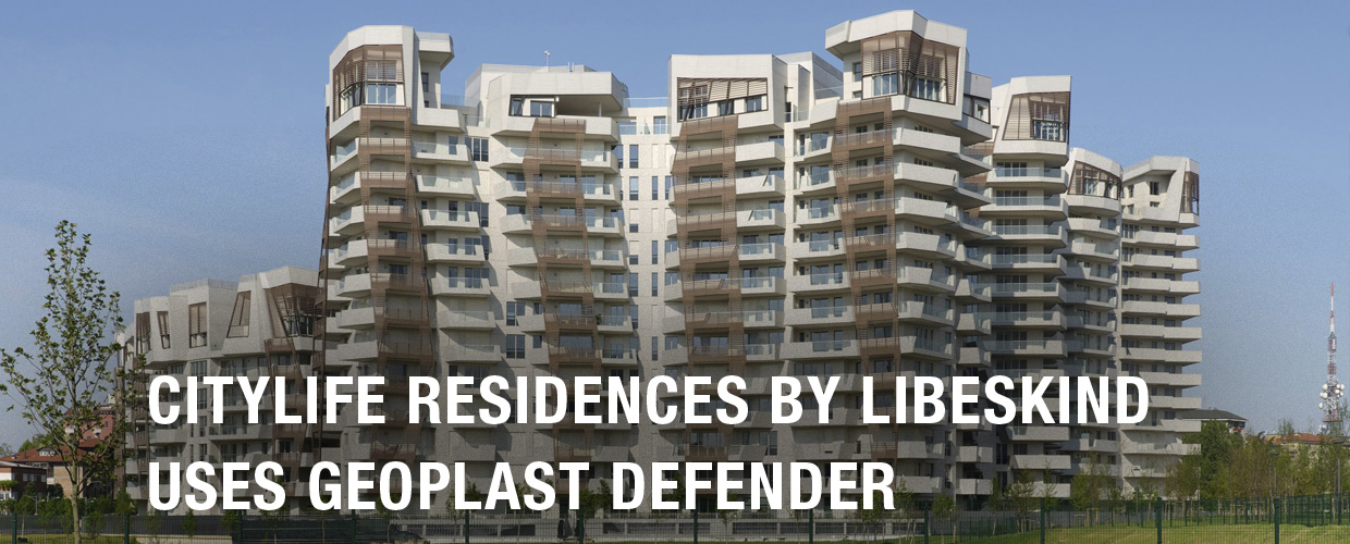 Libeskind’s CityLife Residences: 65 % less gravel for basement walls with Defender