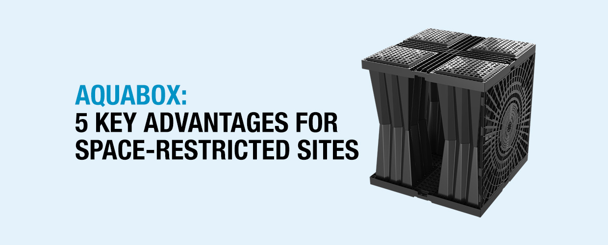 Aquabox 5 key advantages for space-restricted sites