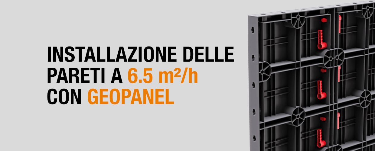 Accelera la costruzione: installazione delle pareti a 6,5 m²/h con Geopanel