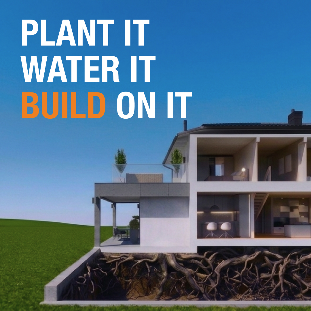 Bio-Geopod Foundations – grown not poured