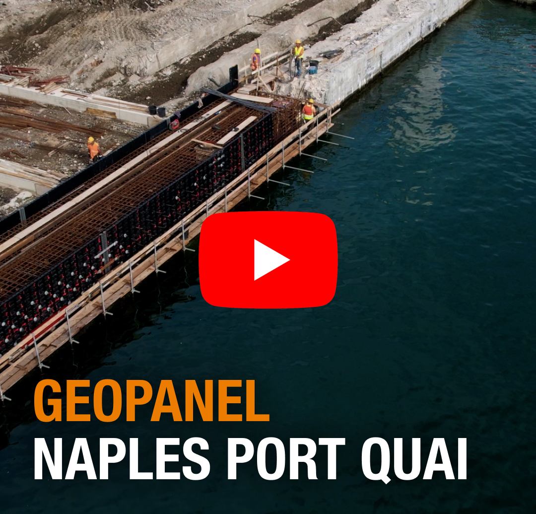Geopanel enabled easy construction of Naples Port Quai in confined marine conditions