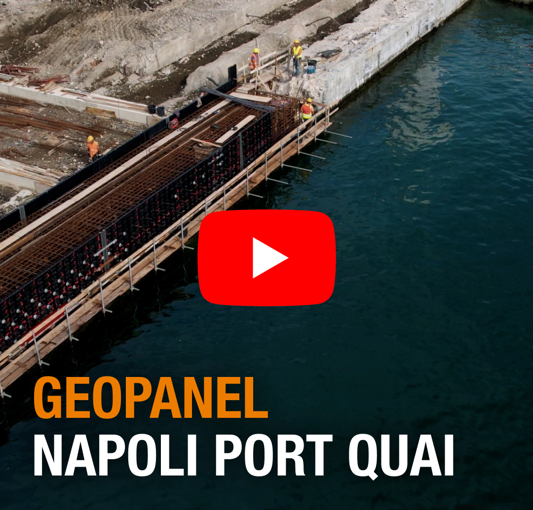 Geopanel ha reso semplice la costruzione del molo del Porto di Napoli in condizioni marine ristrette