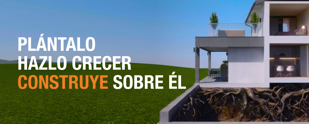 Cimientos Bio-Geopod – cultivados, no vertidos