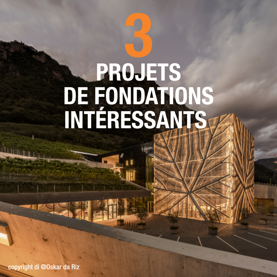 3 projets de fondations intéressants