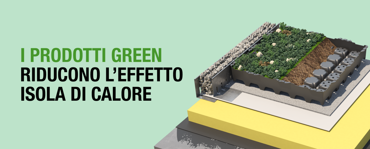 I prodotti green riducono l’effetto isola di calore