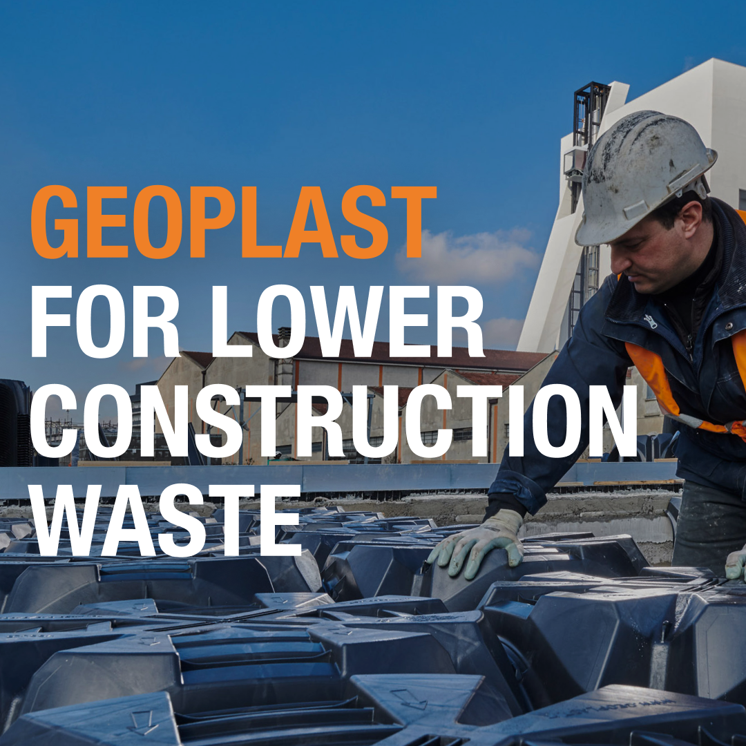 Geoplast for lower construction waste and greater sustainable profitability
