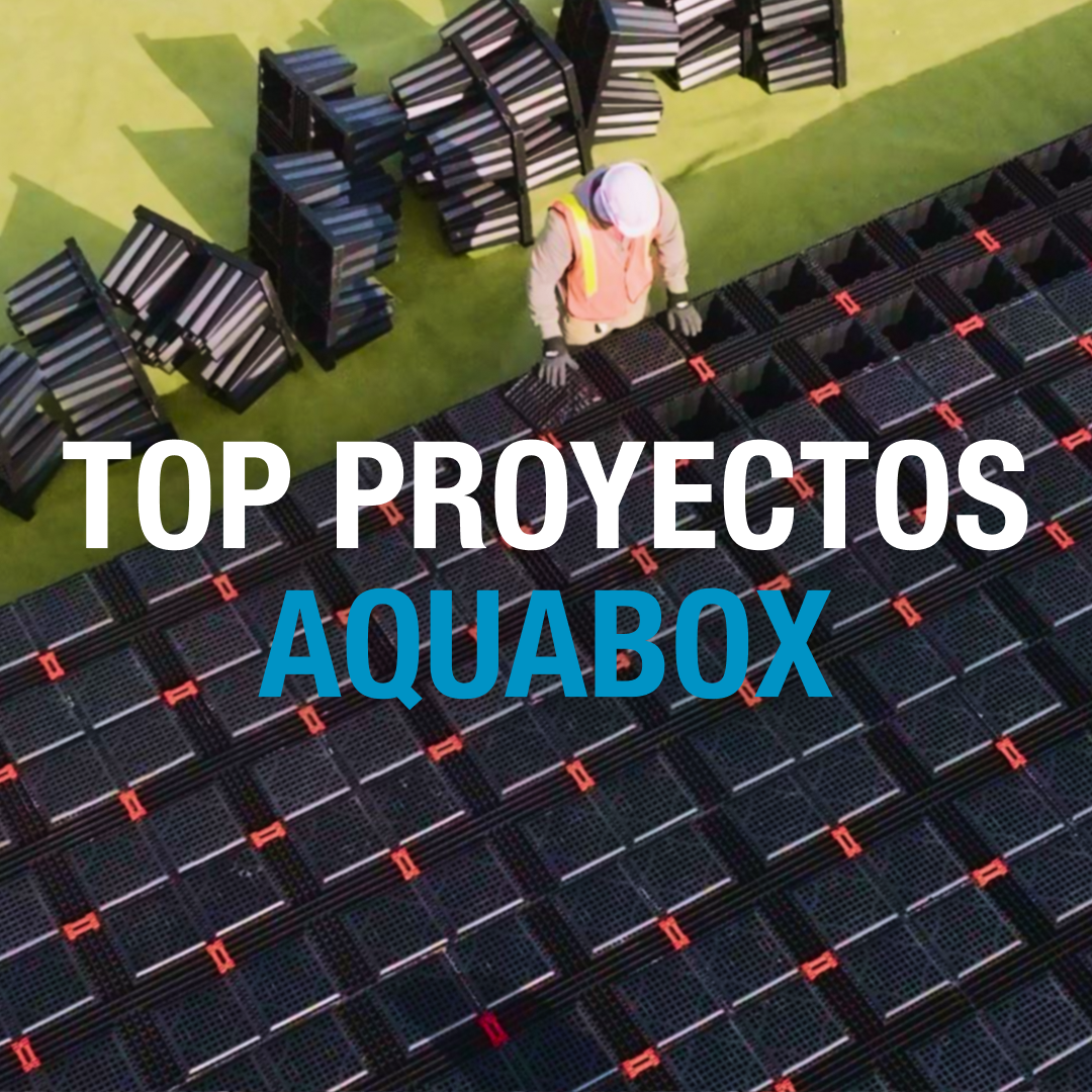 Los principales proyectos Aquabox afrontan los retos de la gestión de aguas pluviales